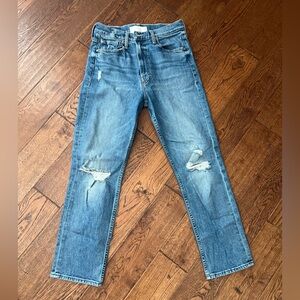 Mother Denim, High Waisted Rider Ankle Jeans, Size 28.